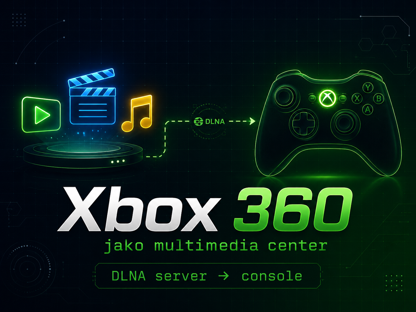 Xbox 360 jako multimedia center
